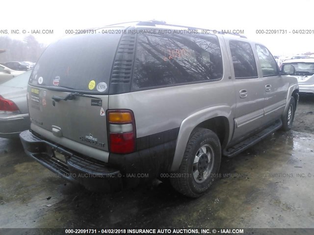 1GNFK16T63J206750 - 2003 CHEVROLET SUBURBAN K1500 Champagne photo 4