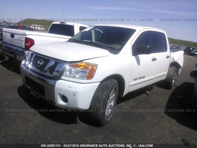 1N6AA07D28N328218 - 2008 NISSAN TITAN XE/SE/LE WHITE photo 2