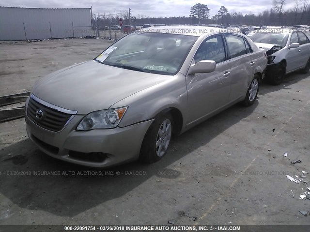 4T1BK36BX8U274447 - 2008 TOYOTA AVALON XL/XLS/TOURING/LIMITED GOLD photo 2