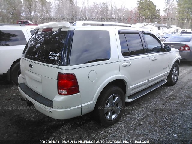 1FMDU75K54ZB39370 - 2004 FORD EXPLORER LIMITED 白色 照片 4
