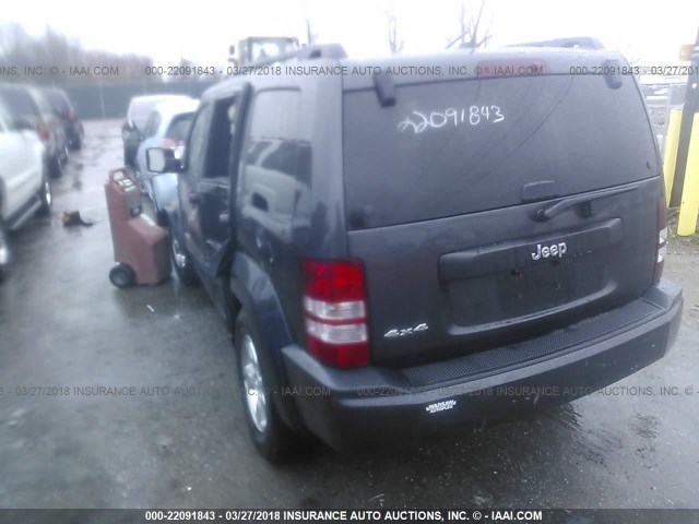 1J4PN2GK2AW159520 - 2010 JEEP LIBERTY SPORT 黑色 照片 3