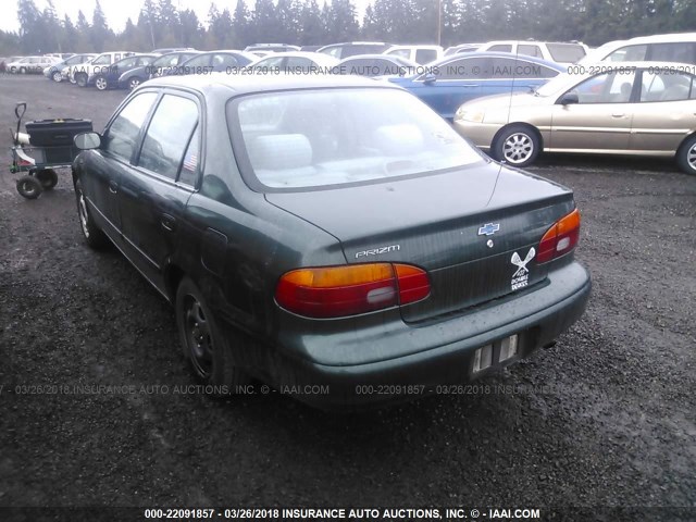 1Y1SK5282YZ433969 - 2000 CHEVROLET GEO PRIZM LSI GREEN photo 3