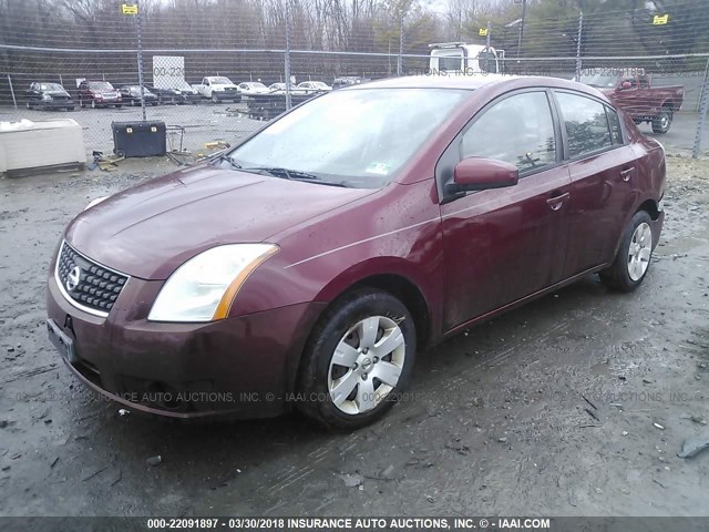 3N1AB61E38L734242 - 2008 NISSAN SENTRA 2.0/2.0S/2.0SL RED photo 2