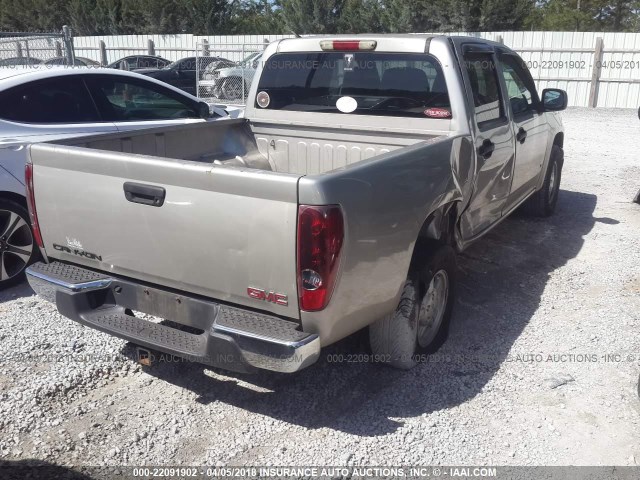 1GTCS136668224168 - 2006 GMC CANYON SILVER photo 4