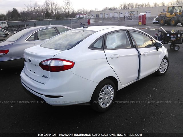 3FADP4AJ6EM233676 - 2014 FORD FIESTA S WHITE photo 4