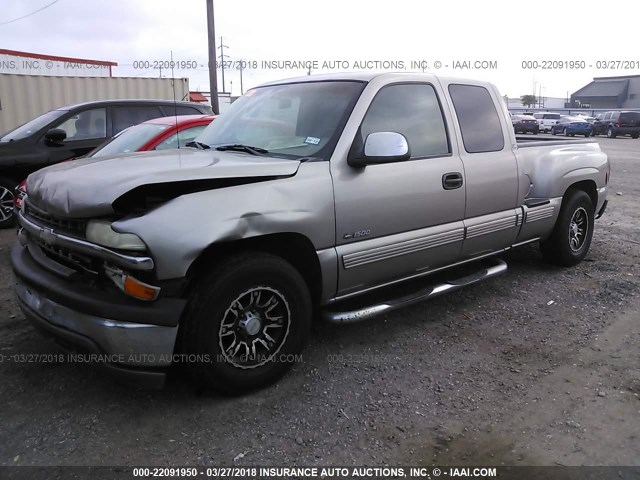 2GCEC19V111290031 - 2001 CHEVROLET SILVERADO C1500 BEIGE photo 2