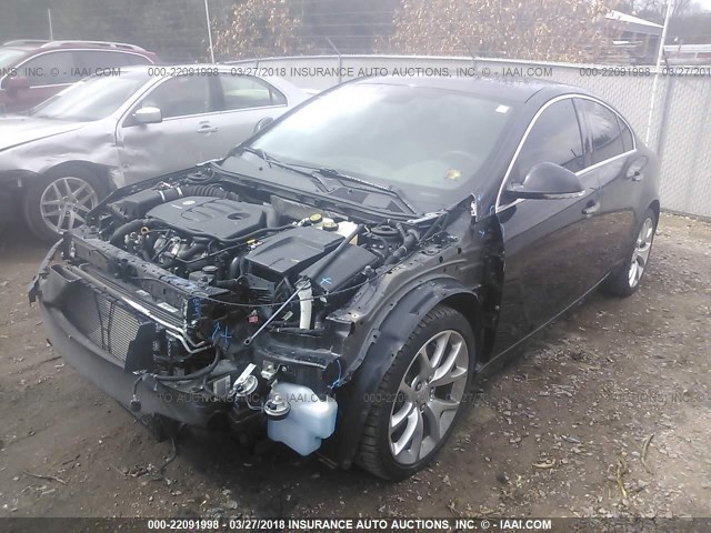 2G4GV5GV7D9147244 - 2013 BUICK REGAL GS Noir photo 2