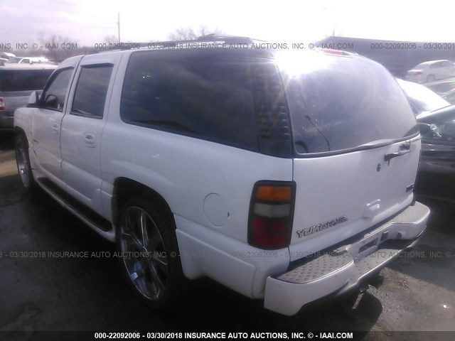 1GKFK66U62J321785 - 2002 GMC DENALI XL K1500 WHITE photo 3