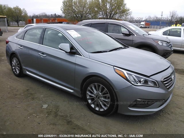 5NPE34AF4FH190730 - 2015 HYUNDAI SONATA SPORT/LIMITED GRAY photo 1