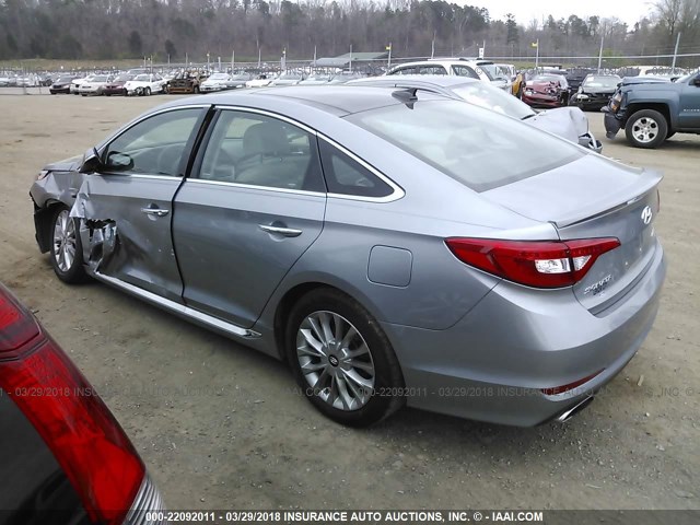 5NPE34AF4FH190730 - 2015 HYUNDAI SONATA SPORT/LIMITED GRAY photo 3