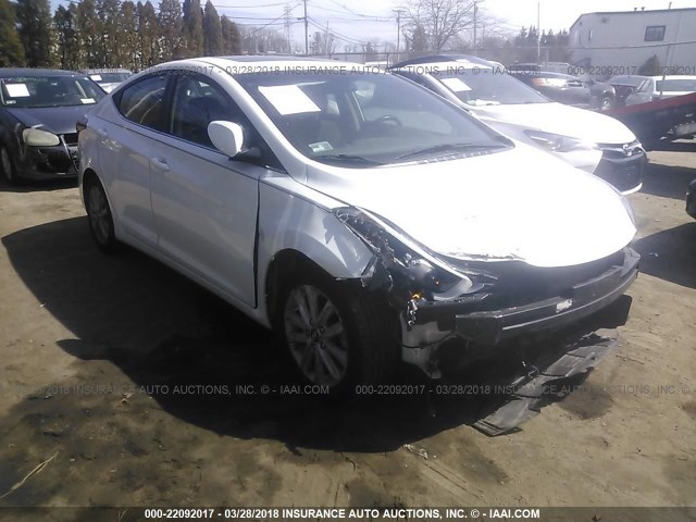 5NPDH4AE5FH558675 - 2015 HYUNDAI ELANTRA SE/SPORT/LIMITED WHITE photo 1