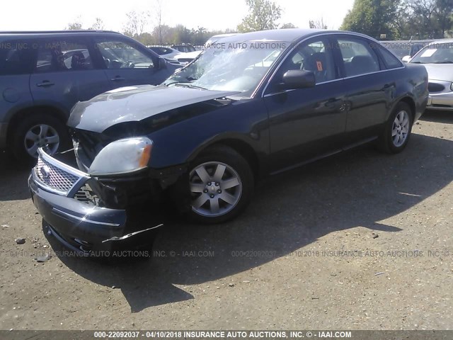 1FAHP24177G162339 - 2007 FORD FIVE HUNDRED SEL GRAY photo 2