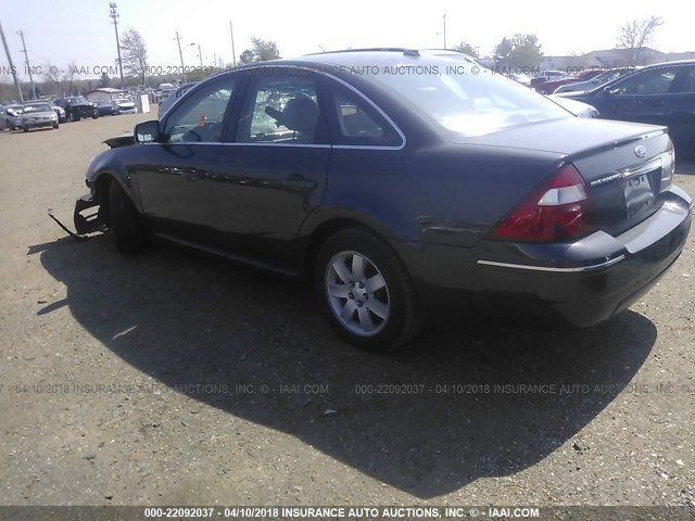 1FAHP24177G162339 - 2007 FORD FIVE HUNDRED SEL GRAY photo 3