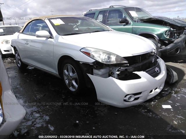 4T1FA38P38U136407 - 2008 TOYOTA CAMRY SOLARA SE/SLE/SPORT WHITE photo 1