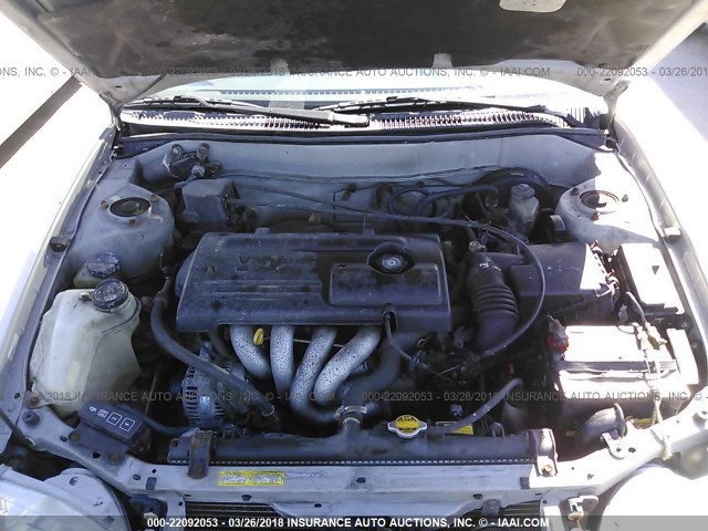 2T1BR12E4YC361696 - 2000 TOYOTA COROLLA VE/CE/LE SILVER photo 10