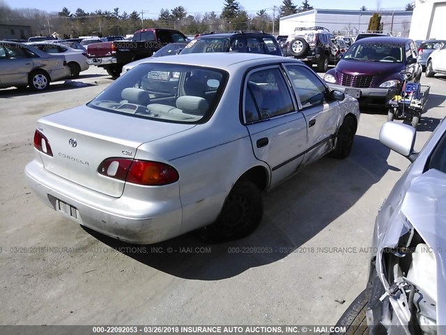 2T1BR12E4YC361696 - 2000 TOYOTA COROLLA VE/CE/LE SILVER photo 4