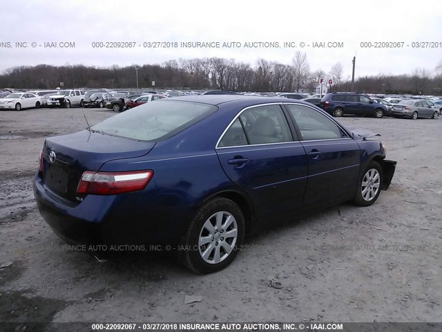 4T1BE46K87U083816 - 2007 TOYOTA CAMRY NEW GENERAT CE/LE/XLE/SE BLUE photo 4