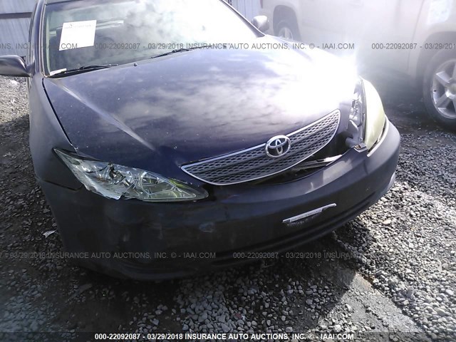 JTDBE32K620040046 - 2002 TOYOTA CAMRY LE/XLE/SE PURPLE photo 6