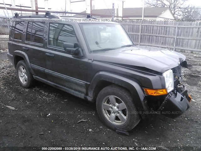 1J8HG48N86C153506 - 2006 JEEP COMMANDER GRAY photo 1