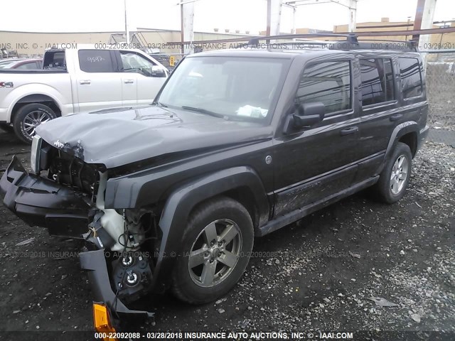 1J8HG48N86C153506 - 2006 JEEP COMMANDER GRAY photo 2