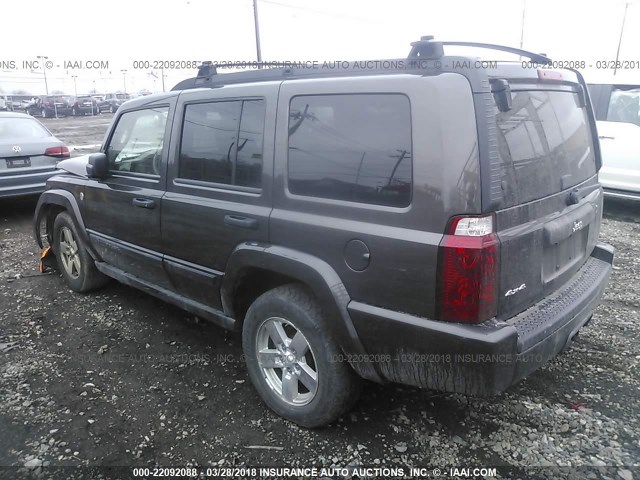 1J8HG48N86C153506 - 2006 JEEP COMMANDER GRAY photo 3