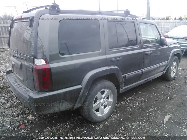 1J8HG48N86C153506 - 2006 JEEP COMMANDER GRAY photo 4