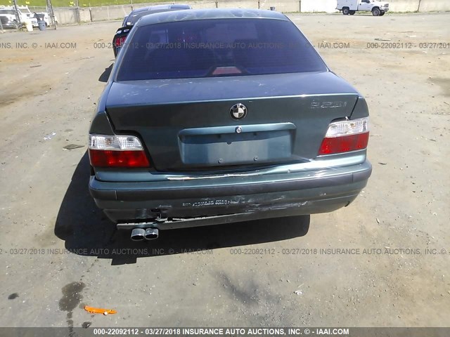 WBACD4322WAV64948 - 1998 BMW 328 I AUTOMATIC GREEN photo 6