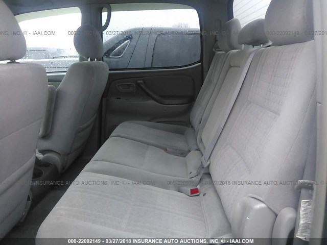 5TBET34166S525368 - 2006 TOYOTA TUNDRA DOUBLE CAB SR5 BLUE photo 8