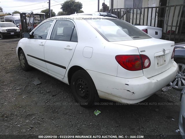 JTDBR32E130034204 - 2003 TOYOTA COROLLA CE/LE WHITE photo 3