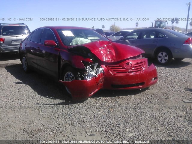 4T1BE46K97U141478 - 2007 TOYOTA CAMRY NEW GENERAT CE/LE/XLE/SE RED photo 1