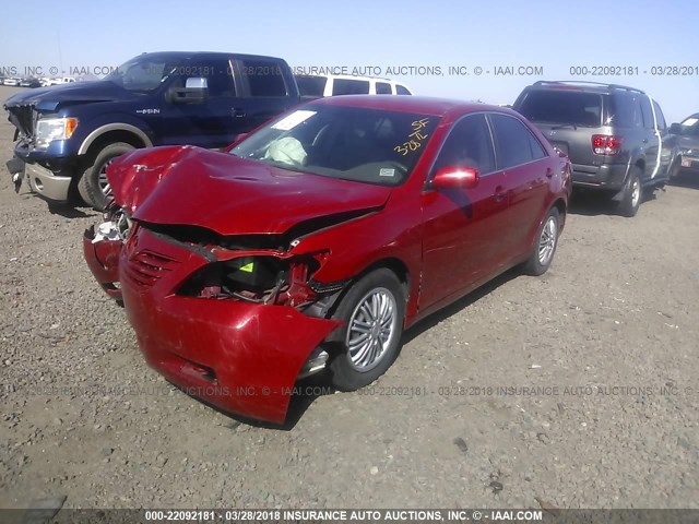 4T1BE46K97U141478 - 2007 TOYOTA CAMRY NEW GENERAT CE/LE/XLE/SE RED photo 2