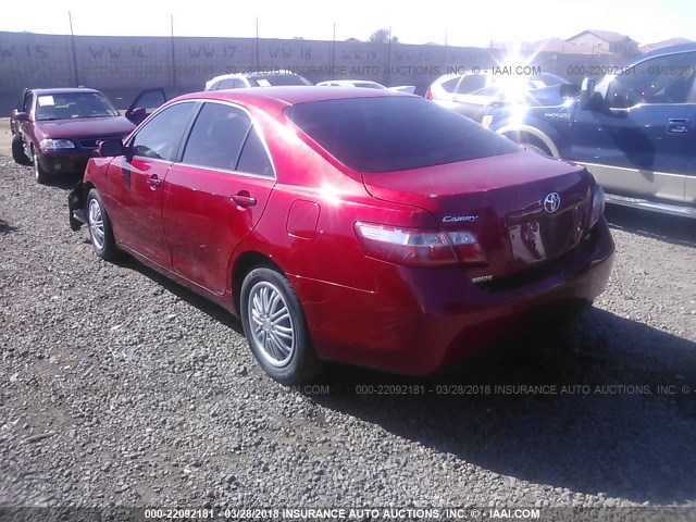 4T1BE46K97U141478 - 2007 TOYOTA CAMRY NEW GENERAT CE/LE/XLE/SE RED photo 3