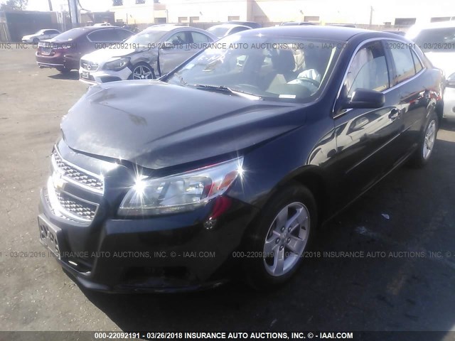 1G11B5SA0DF346935 - 2013 CHEVROLET MALIBU LS შავი ფოტო 2