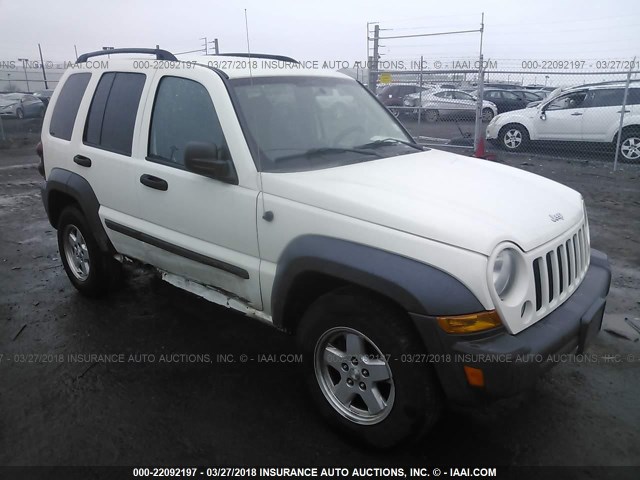 1J4GL48K27W721232 - 2007 JEEP LIBERTY SPORT 白色 照片 1