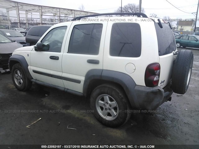 1J4GL48K27W721232 - 2007 JEEP LIBERTY SPORT 白色 照片 3