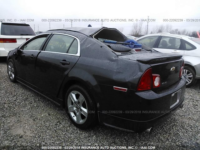 1G1ZH57B694229107 - 2009 CHEVROLET MALIBU 1LT 黑色 照片 3