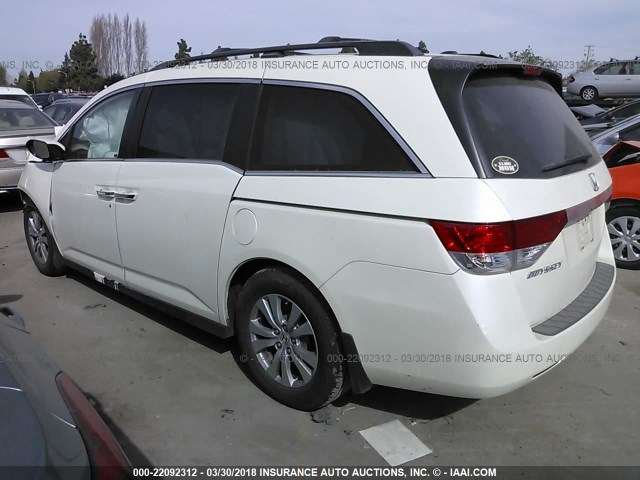 5FNRL5H60GB088595 - 2016 HONDA ODYSSEY EXL თეთრი ფოტო 3