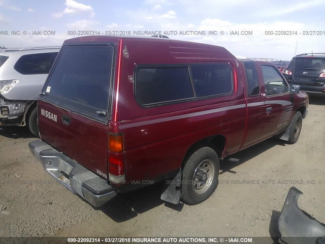 1N6HD16S2SC382911 - 1995 NISSAN TRUCK KING CAB SE/KING CAB XE RED photo 4
