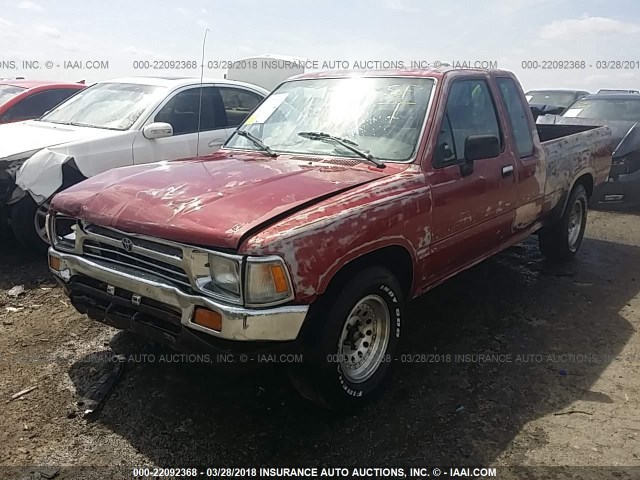 JT4RN93P2R5089995 - 1994 TOYOTA PICKUP 1/2 TON EXTRA LONG WHEELBASE/1/2 TON EXTRA LONG WHEELBASE DX MAROON photo 2