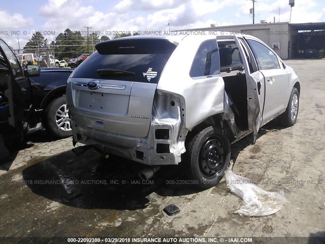 2FMDK3KC8EBA26657 - 2014 FORD EDGE LIMITED SILVER photo 4