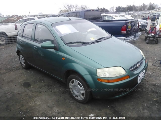 KL1TD62614B157091 - 2004 CHEVROLET AVEO GREEN photo 1