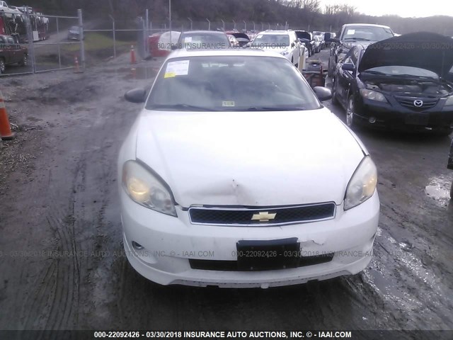 2G1WL15C369387676 - 2006 CHEVROLET MONTE CARLO SS თეთრი ფოტო 6