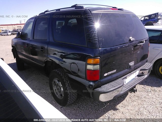 1GNEC13Z56R146614 - 2006 CHEVROLET TAHOE C1500 BLUE photo 3