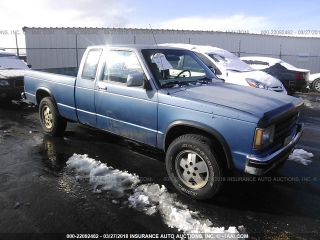 1GCDT14B3F8139320 - 1985 CHEVROLET S TRUCK S10 BLUE photo 1