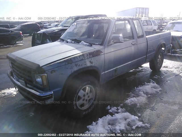 1GCDT14B3F8139320 - 1985 CHEVROLET S TRUCK S10 BLUE photo 2