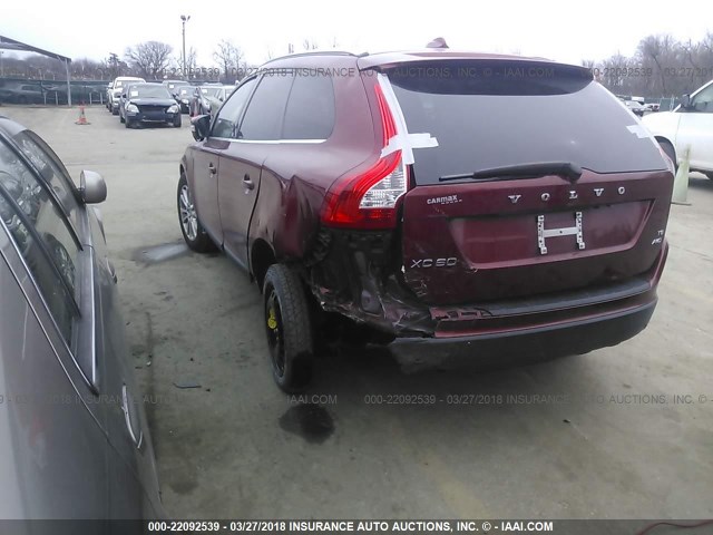 YV4992DZ2A2025471 - 2010 VOLVO XC60 T6 MAROON photo 3