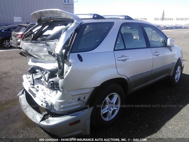 JTJHF10U720266397 - 2002 LEXUS RX 300 SILVER photo 4