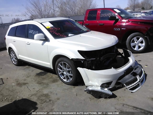 3C4PDDEG6CT347128 - 2012 DODGE JOURNEY R/T WHITE photo 1