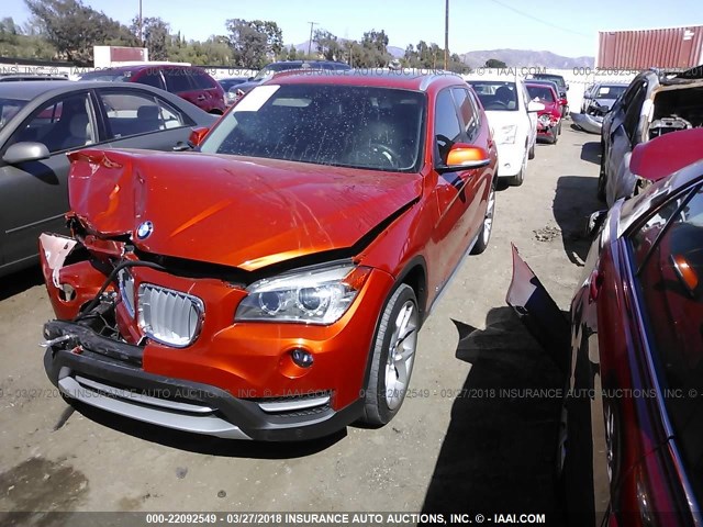 WBAVM1C51EVW51331 - 2014 BMW X1 SDRIVE28I ORANGE photo 2