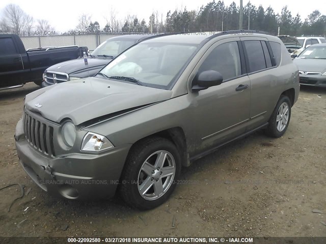 1J8FT47008D644738 - 2008 JEEP COMPASS SPORT GOLD photo 2